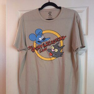Itchy and Scratchy Show Tshirt from Simpsons, Size L